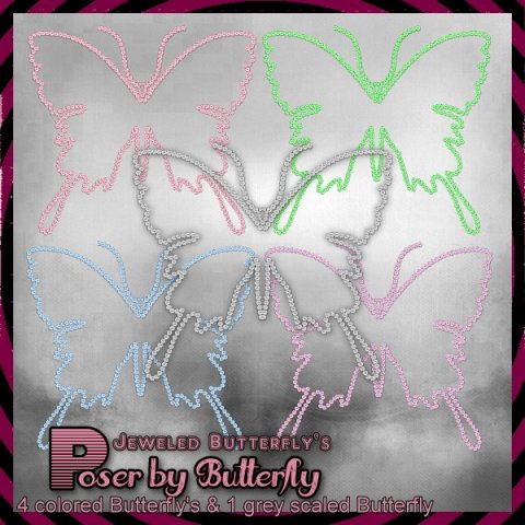 CU Jeweled Butterfly's